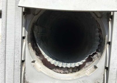 Dryer vent cleaning - outside vent.